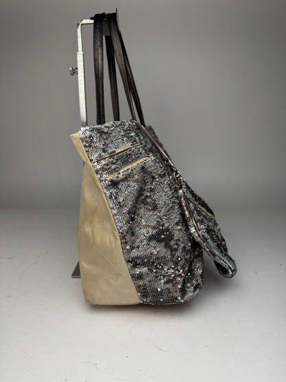 Vintage Salvatore Ferragamo Tote Bag Silver