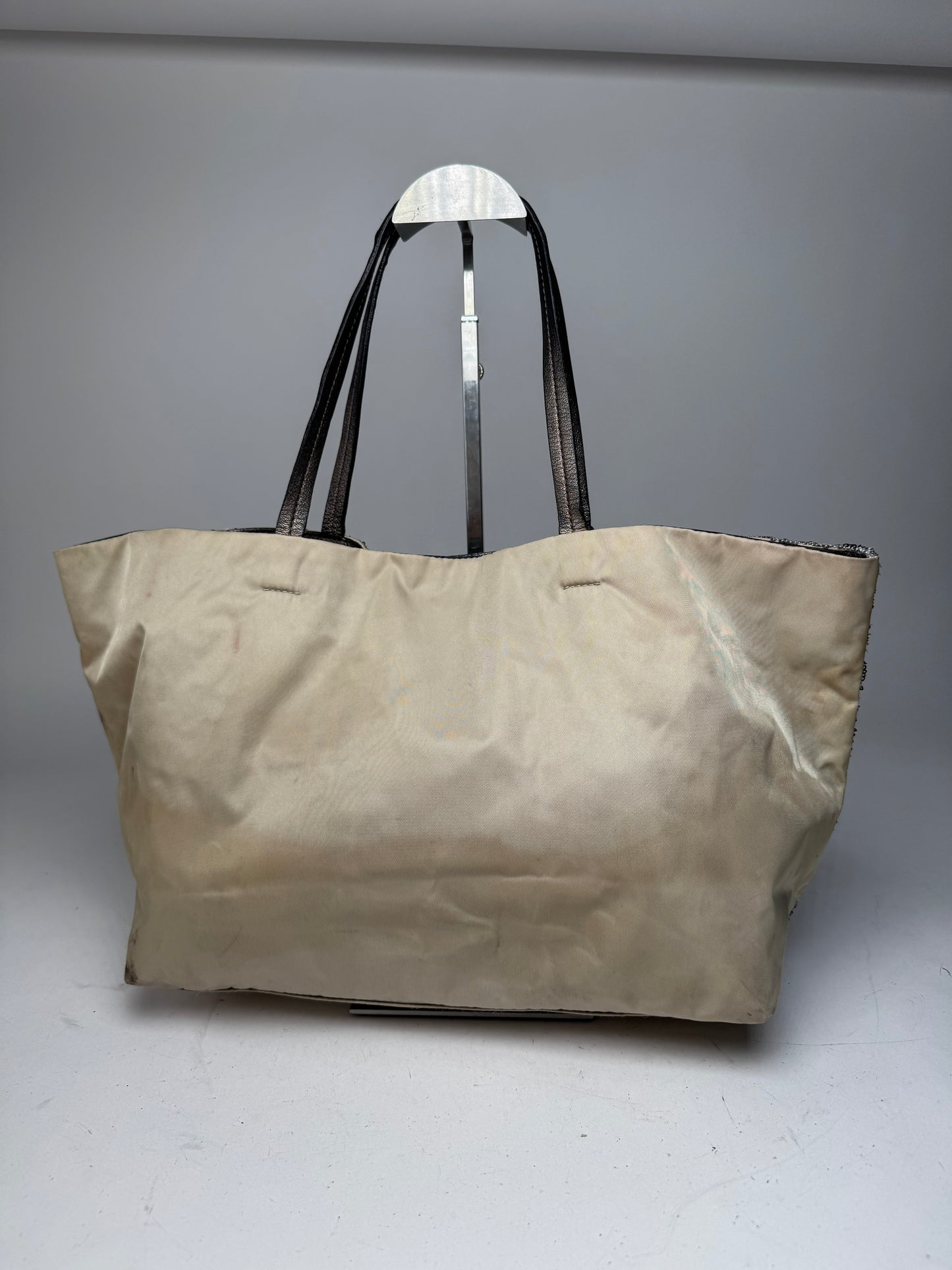 Vintage Salvatore Ferragamo Tote Bag Silver