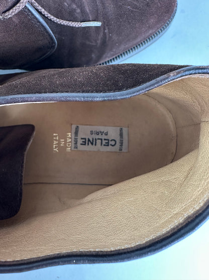 Vintage Celine Chukka Boots Brown Suede EU40,5