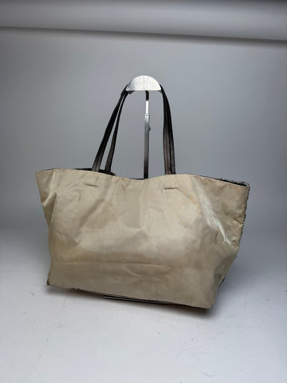 Vintage Salvatore Ferragamo Tote Bag Silver