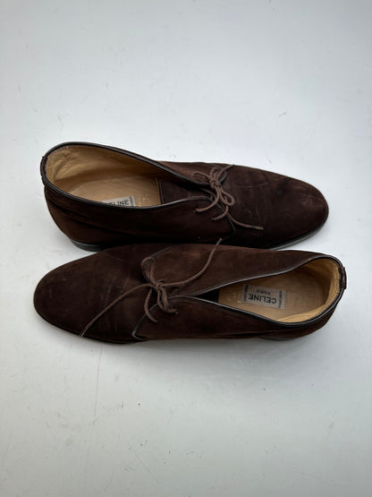 Vintage Celine Chukka Boots Brown Suede EU40,5