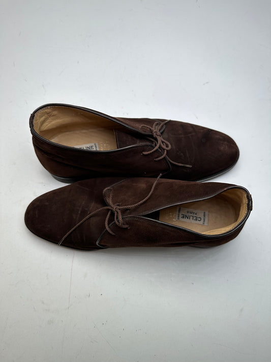 Vintage Celine Chukka Boots Brown Suede EU40,5