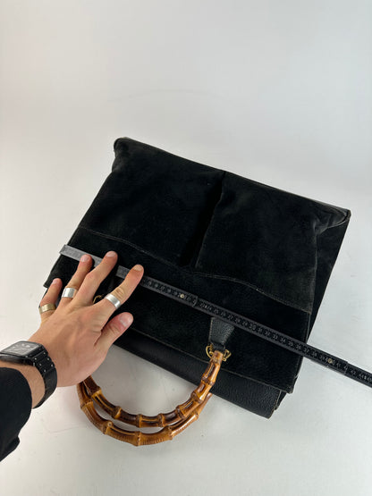 Vintage Gucci bamboo suede Bamboo