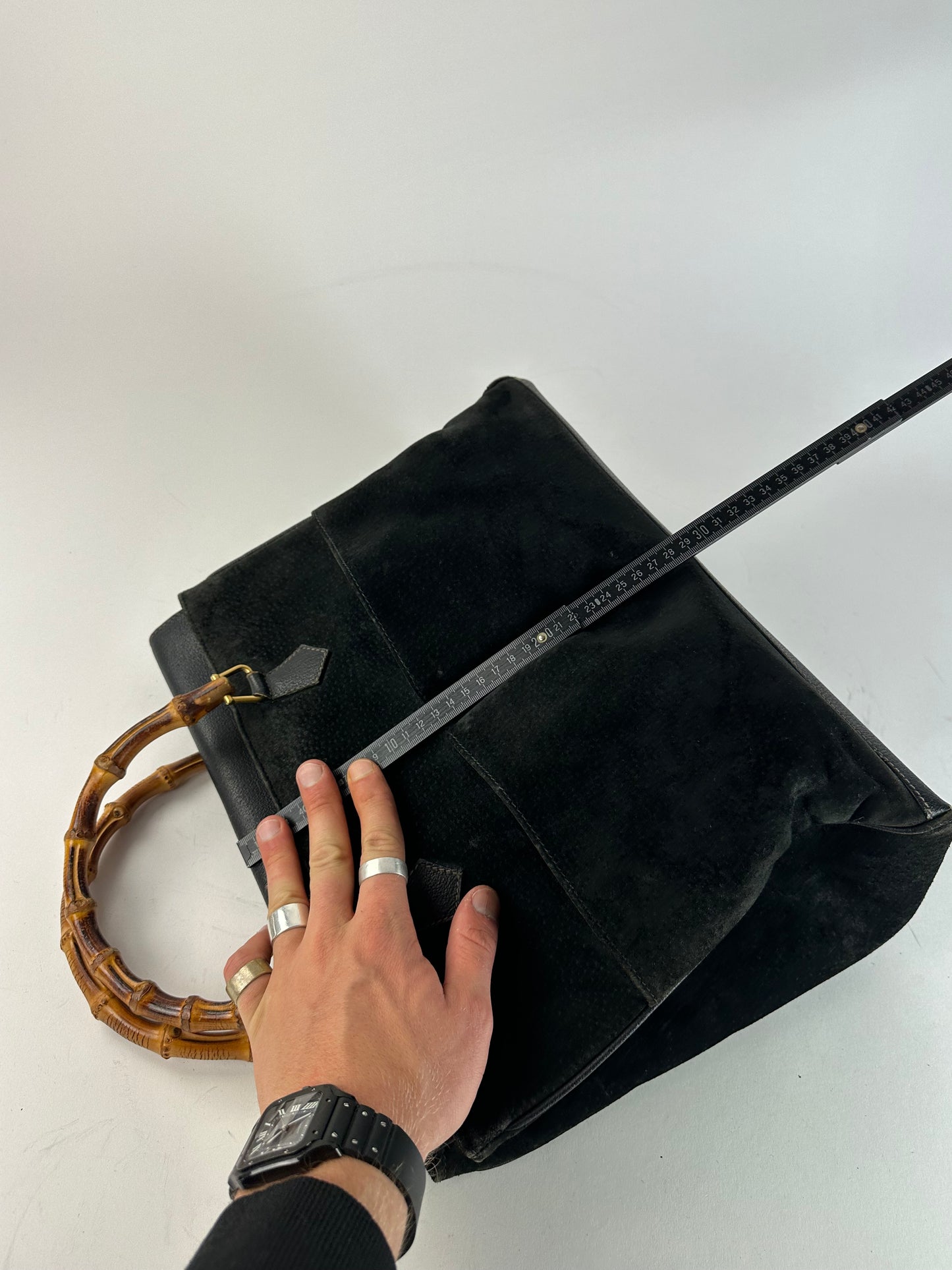 Vintage Gucci bamboo suede Bamboo