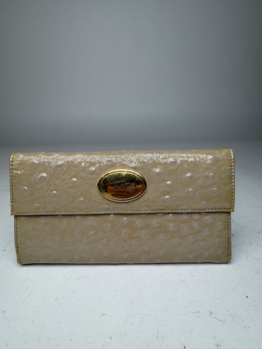 Vintage Vivienne Westwood Patent Ostrich Leather Wallet Brown