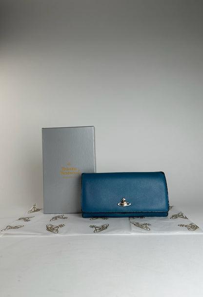 Vintage Vivienne Westwood Leather Wallet Blue