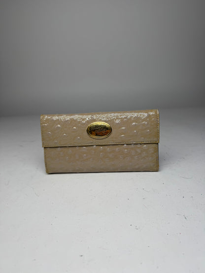 Vintage Vivienne Westwood Patent Ostrich Leather Wallet Brown
