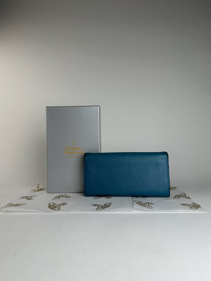 Vintage Vivienne Westwood Leather Wallet Blue