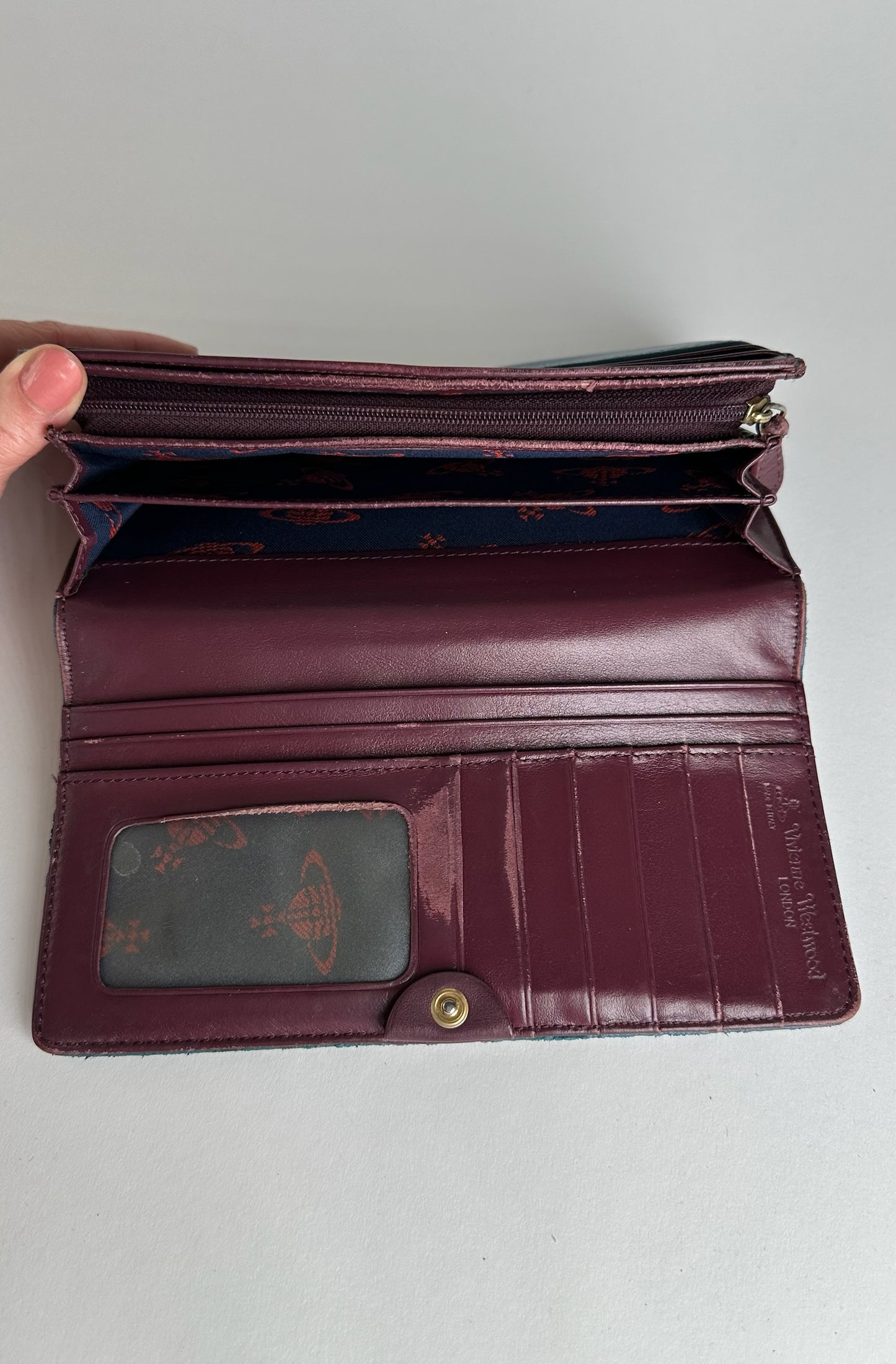 Vintage Vivienne Westwood Leather Wallet Blue