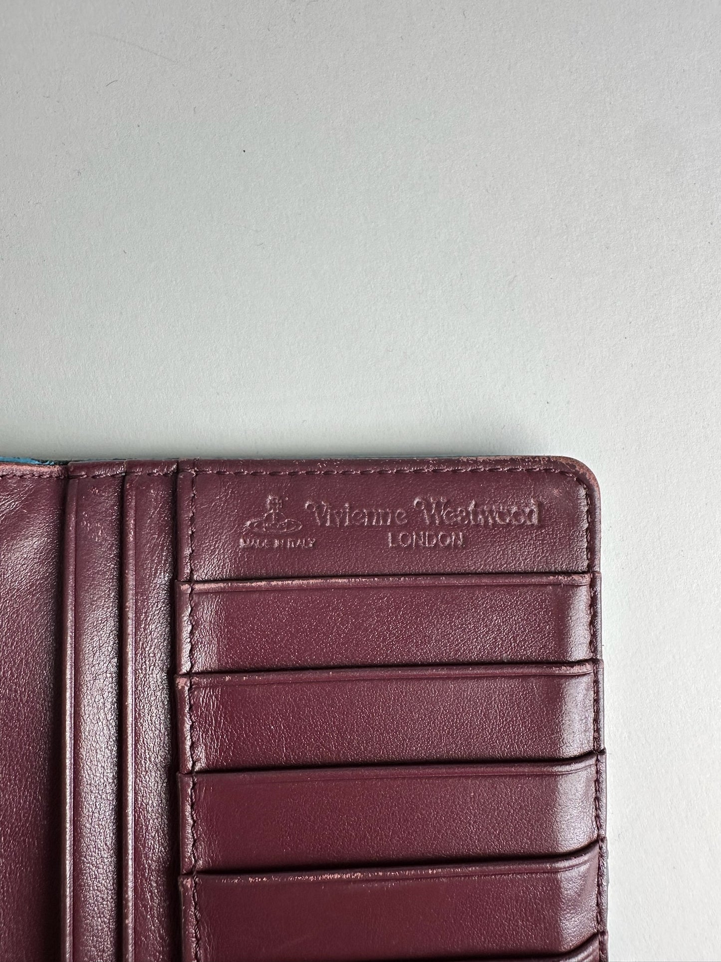 Vintage Vivienne Westwood Leather Wallet Blue