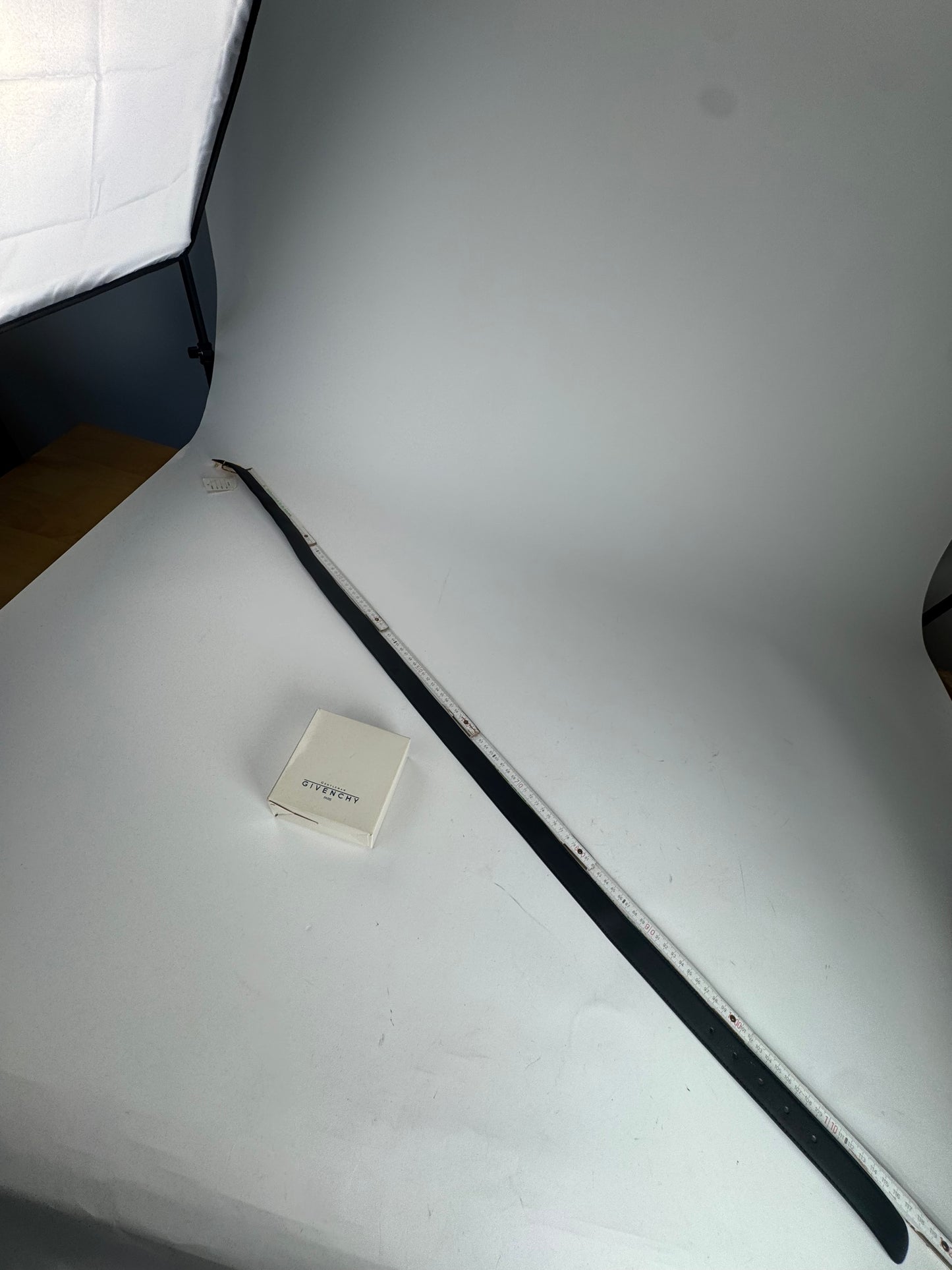 Vintage Givenchy Leather Belt Black new