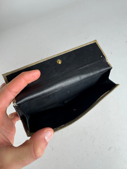 Vintage Vivienne Westwood Patent Ostrich Leather Wallet Brown