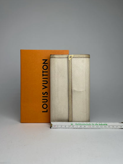 Vintage Louis Vuitton leather wallet white