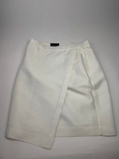 Vintage Armani Snake Skirt White