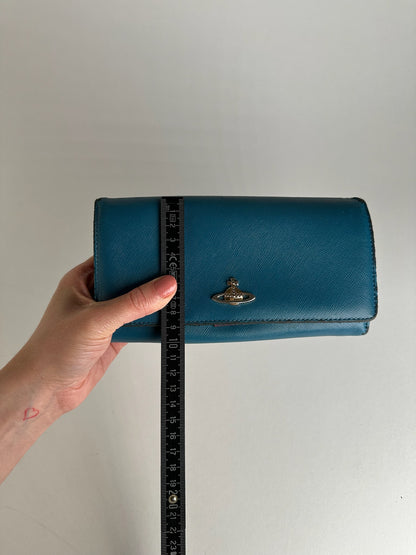 Vintage Vivienne Westwood Leather Wallet Blue