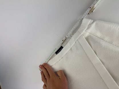 Vintage Armani Snake Skirt White