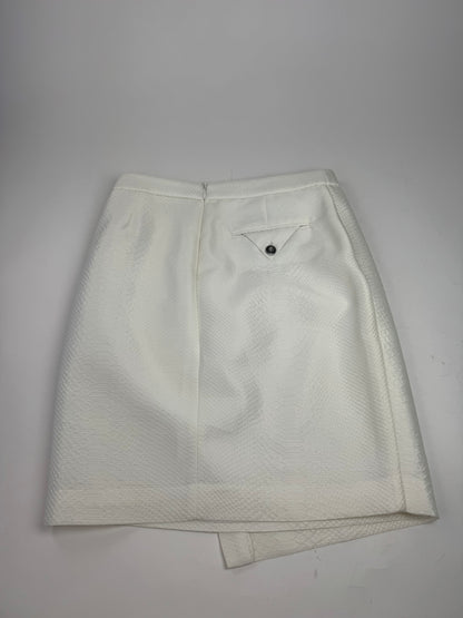 Vintage Armani Snake Skirt White