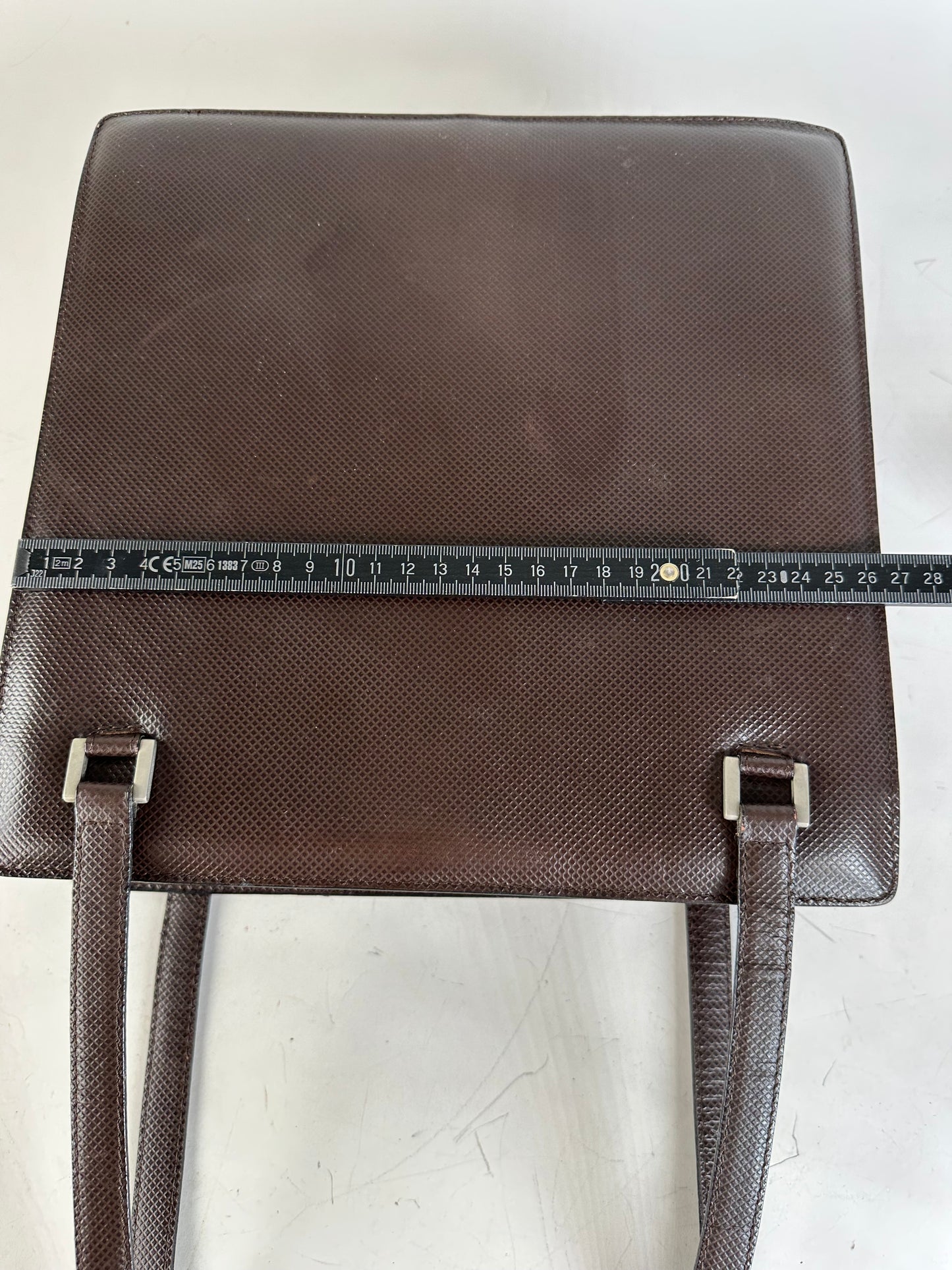 Vintage Bottega Veneta Nappa Leather Tote Dark Brown
