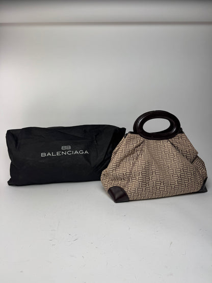 Sac Balenciaga Monogram Vintage beige marron
