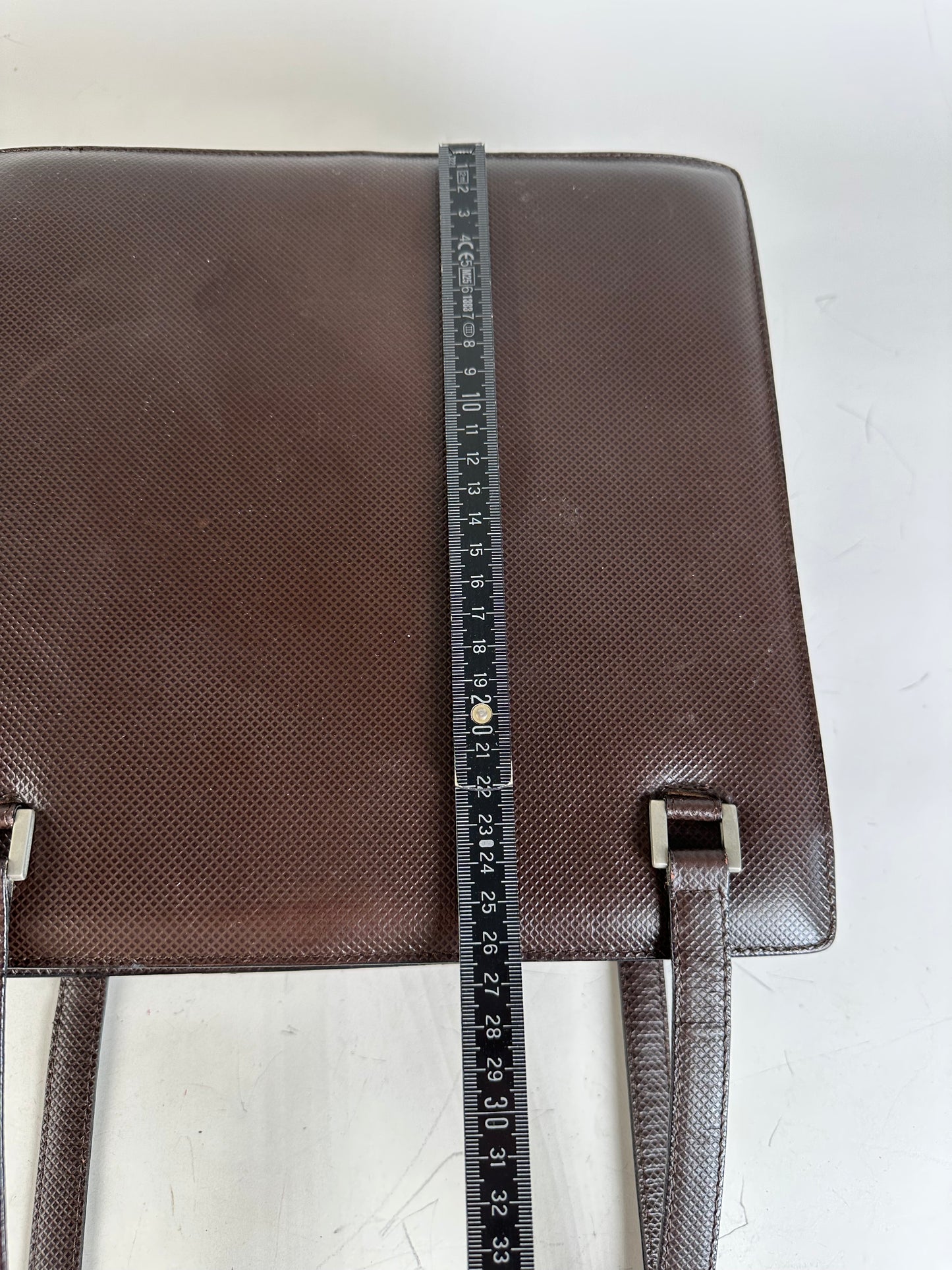 Vintage Bottega Veneta Nappa Leather Tote Dark Brown