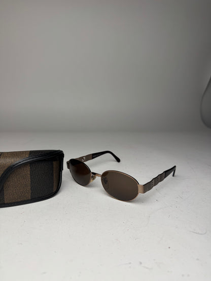Vintage Fendi Roma Retro Sunglasses Brown