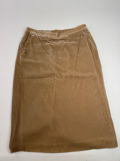Vintage Armani Velvet Skirt Brown S