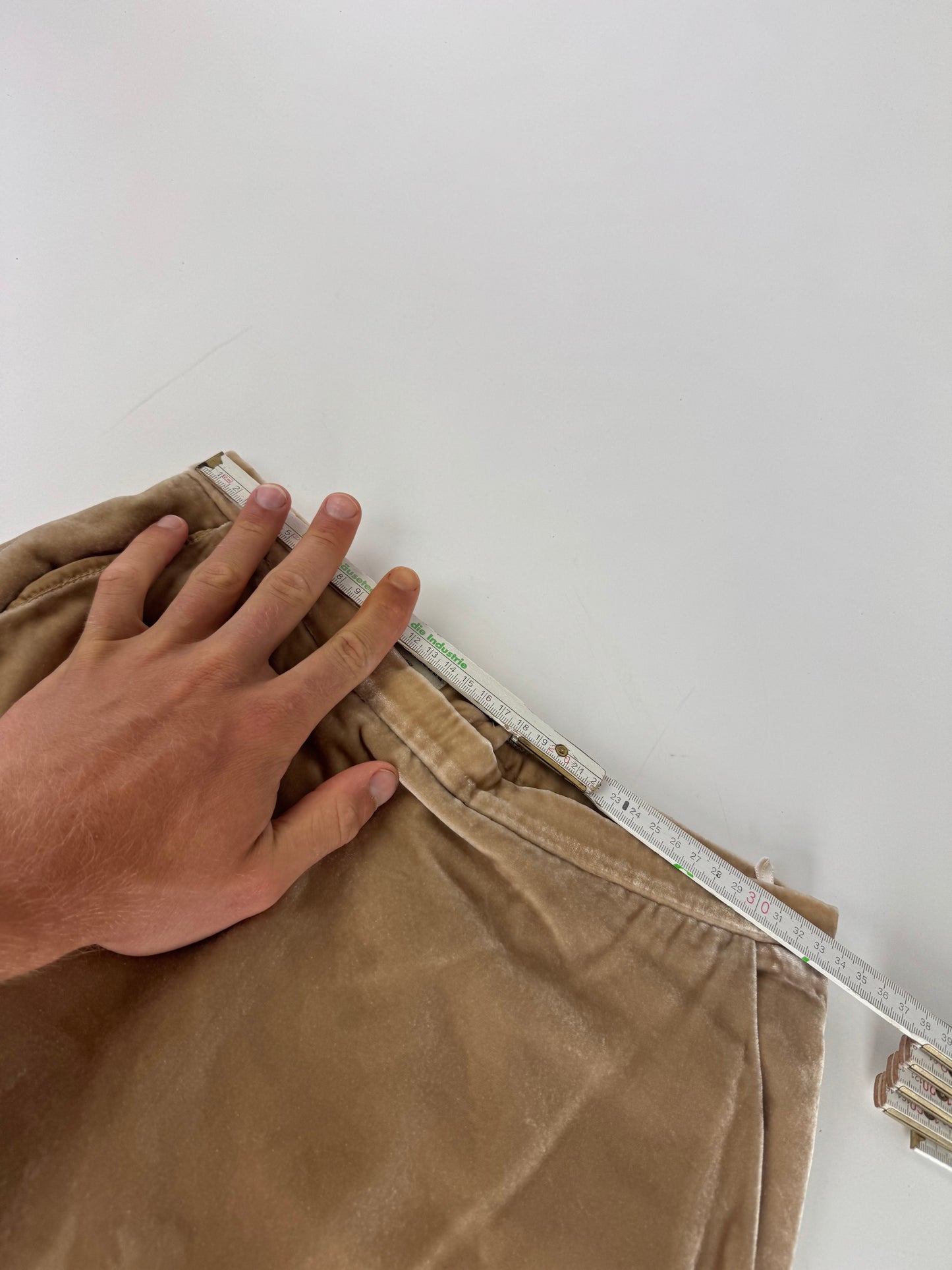 Vintage Armani Velvet Skirt Brown S