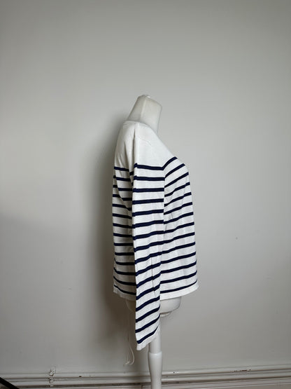 Vintage Jean Paul Gaultier Marinière Top Cotton White Navy L