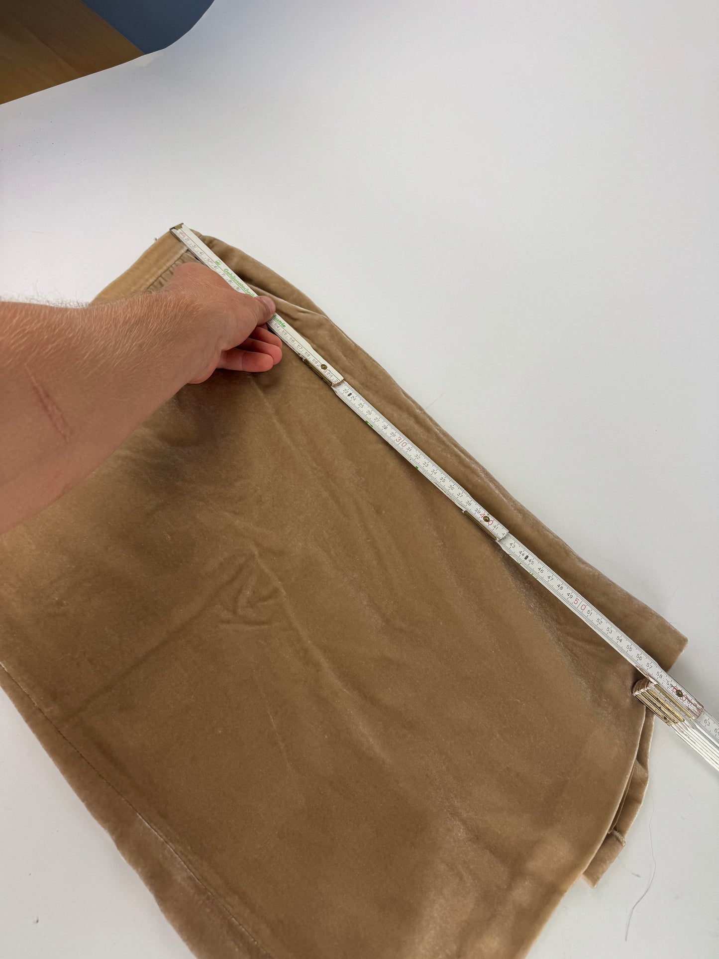 Vintage Armani Velvet Skirt Brown S