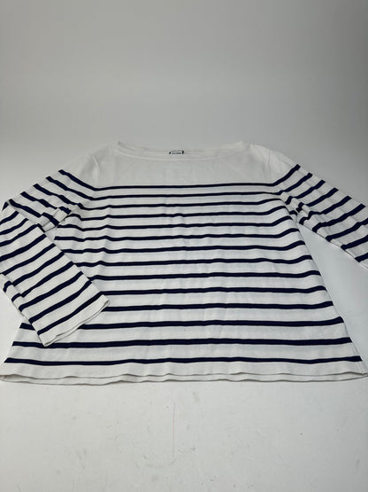 Vintage Jean Paul Gaultier Marinière Top Cotton White Navy L