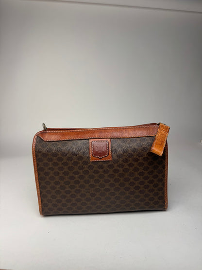 Pochette vintage en cuir marron Céline Paris