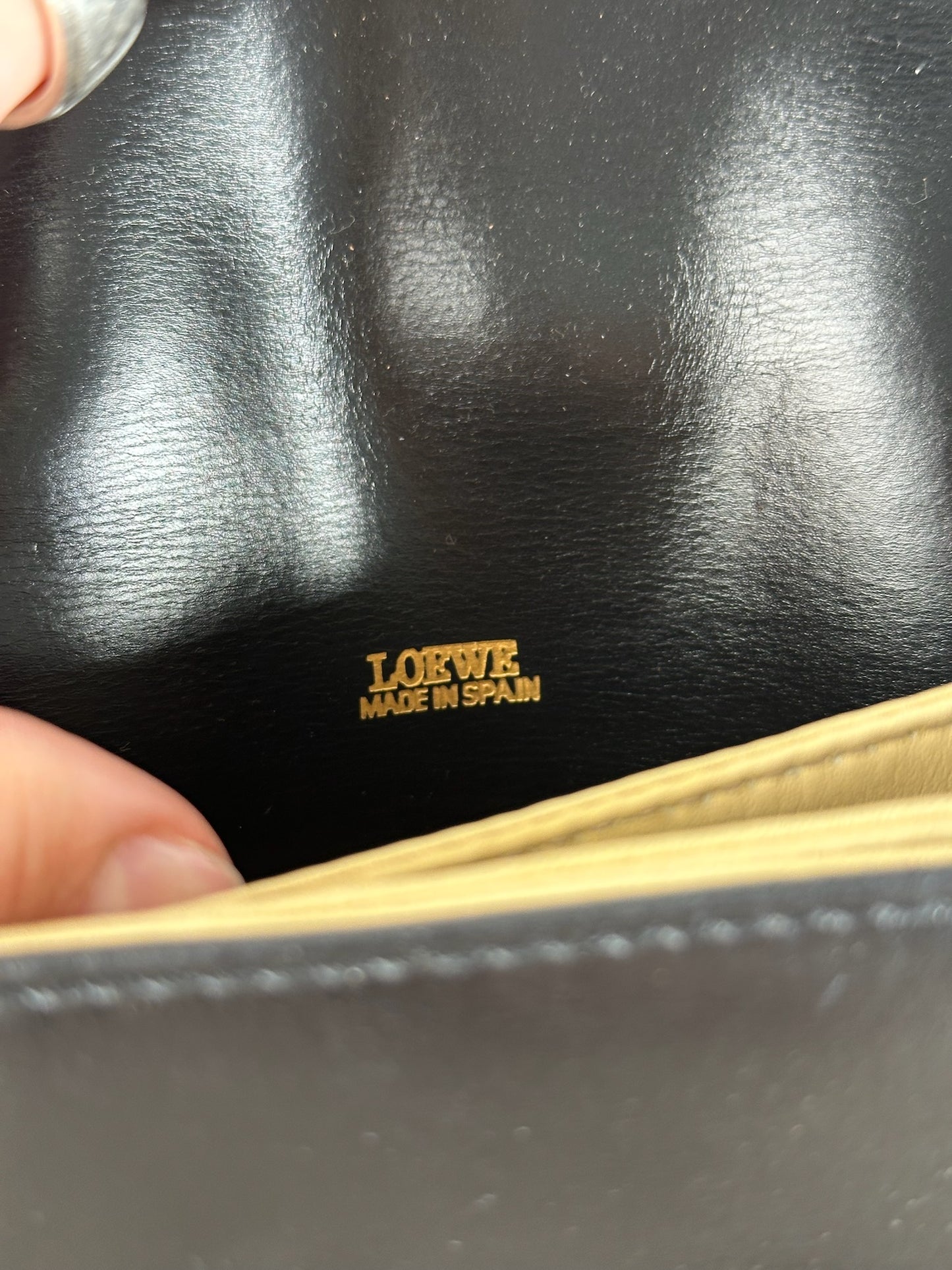 Vintage Loewe Madrid Leather baguette bag