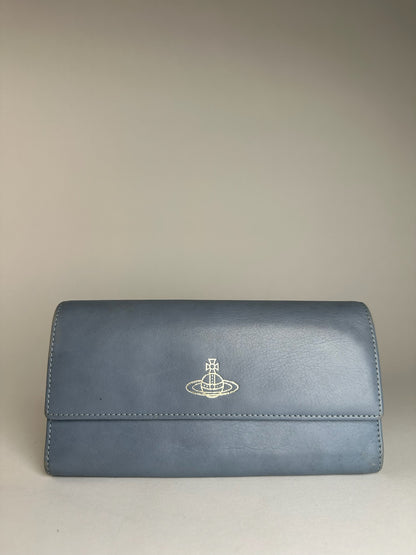 Vintage Vivienne Westwood Leather Wallet Blue