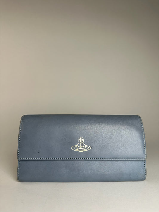 Vintage Vivienne Westwood Leather Wallet Blue