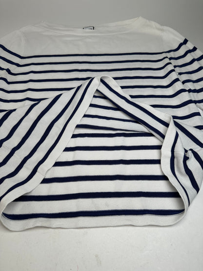 Vintage Jean Paul Gaultier Marinière Top Cotton White Navy L