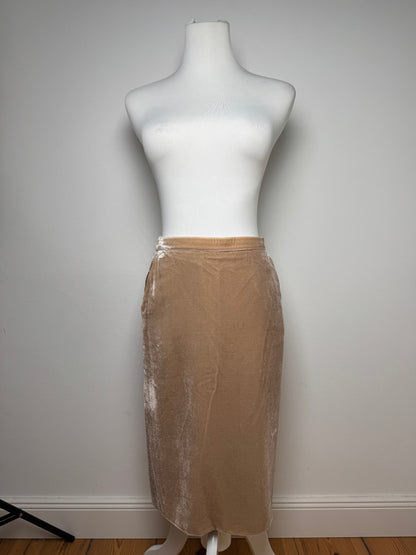 Vintage Armani Velvet Skirt Brown S