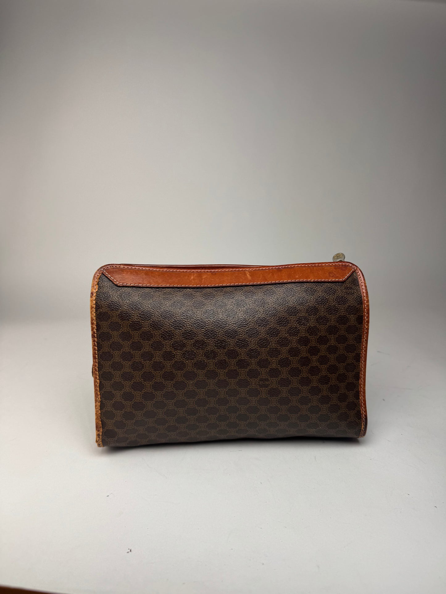 Pochette vintage en cuir marron Céline Paris