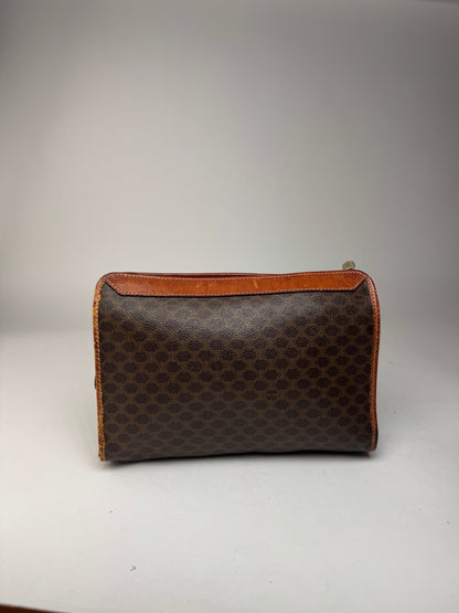 Pochette vintage en cuir marron Céline Paris