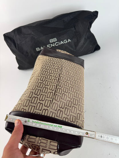 Sac Balenciaga Monogram Vintage beige marron