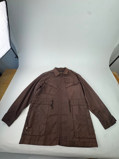 Vintage Fendi Roma Polyester Trenchcoat L Brown