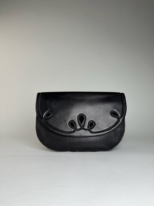 Vintage Givenchy Leather Clutch Black