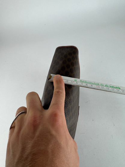 Pochette vintage en cuir marron Céline Paris