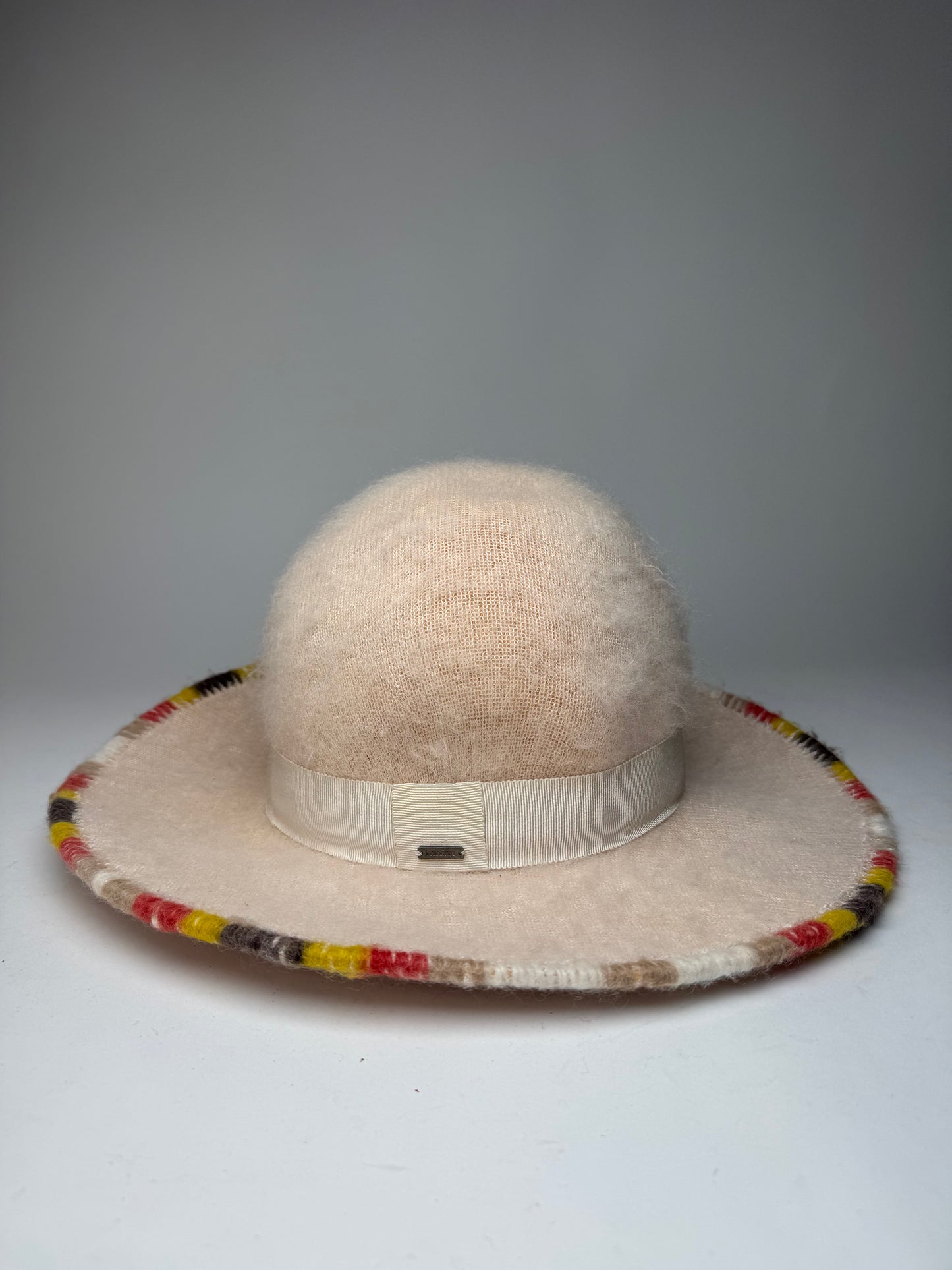 Vintage Missoni Wool Sombrero Hat Beige