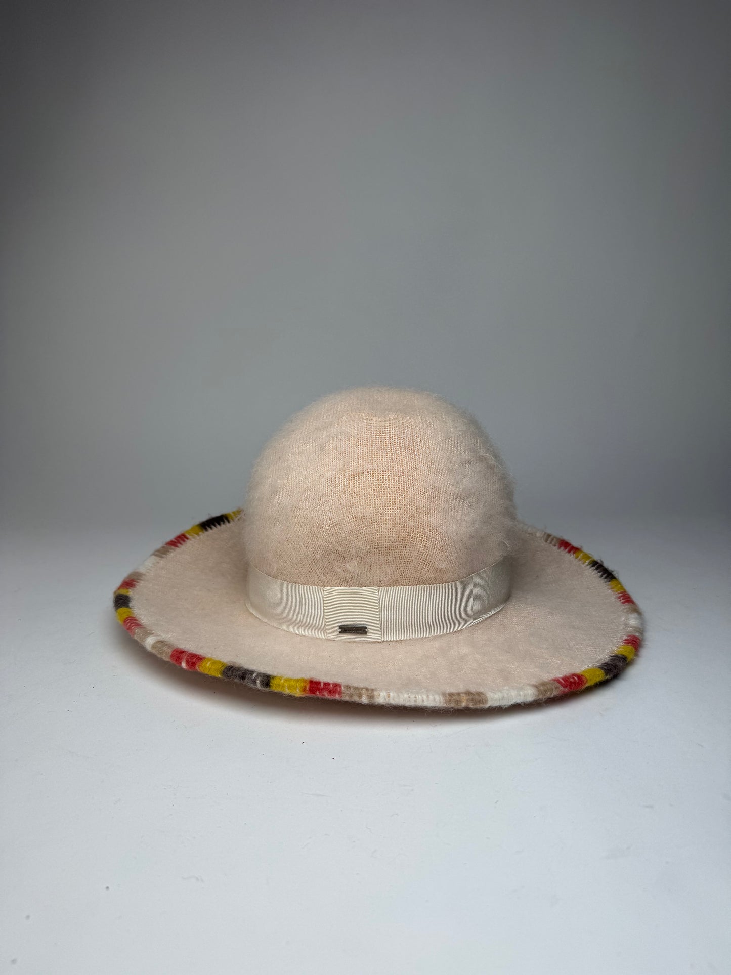 Vintage Missoni Wool Sombrero Hat Beige