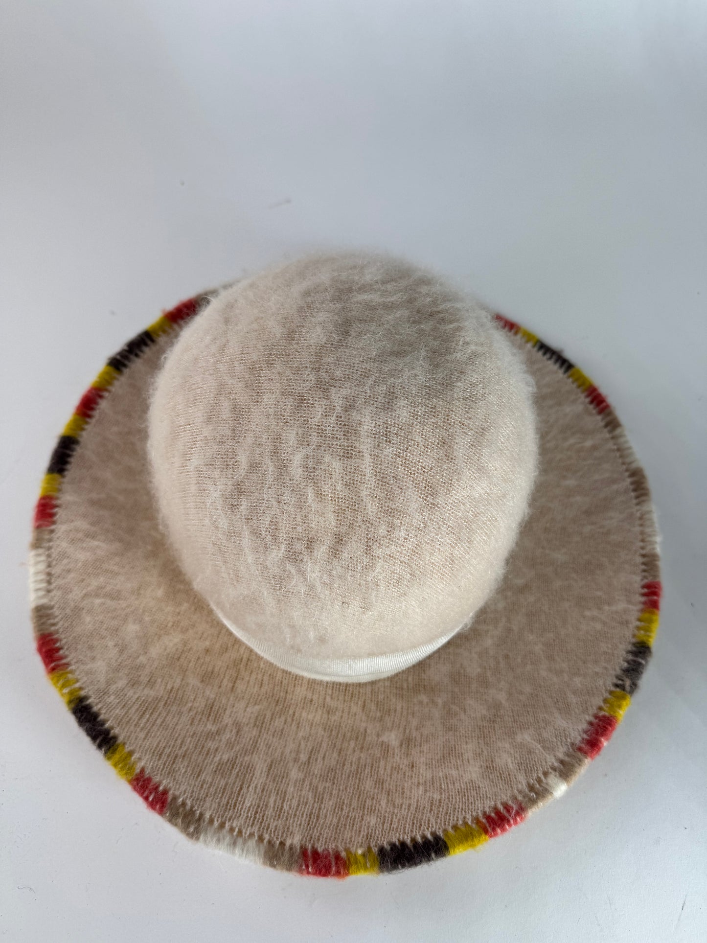 Vintage Missoni Wool Sombrero Hat Beige