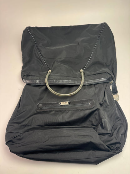 Vintage Loewe Madrid Canvas Handbag Black