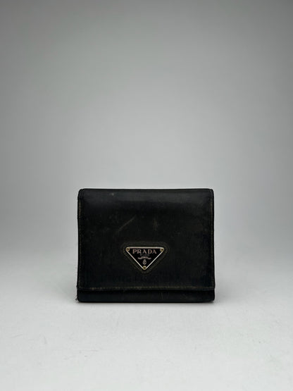 Vintage Prada Tessuto Wallet black