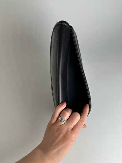 Vintage Givenchy Leather Clutch Black
