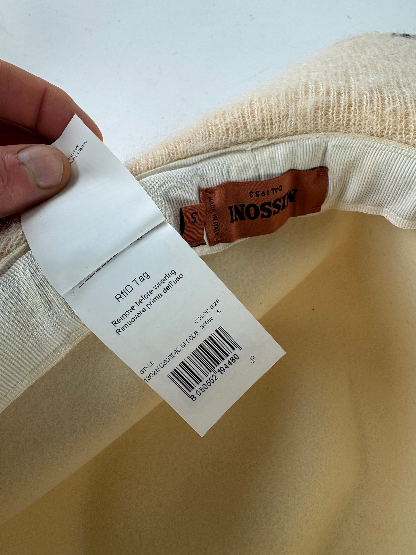 Vintage Missoni Wool Sombrero Hat Beige