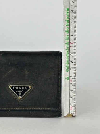 Vintage Prada Tessuto Wallet black